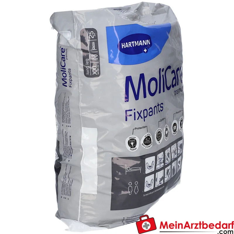 MoliCare Fixpants long leg Fixhose Inkontinenz Gr. XXL waschbar bis 50x 60°C mit Nässeindikator