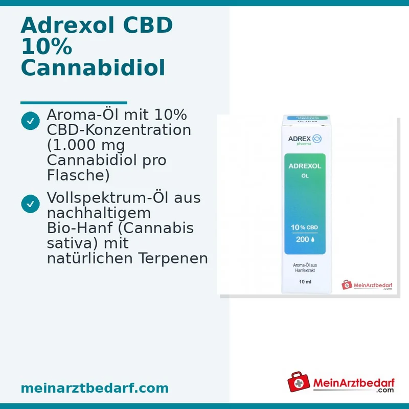 ADREXOL Aroma-Öl 10% CBD (1.000 mg) Vollspektrum