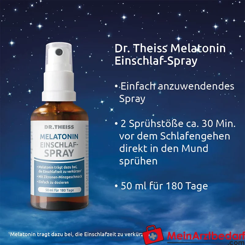 Dr. Theiss Melatonin Einschlaf-Spray Melatonin / Passionsblumenextrakt Mundspray, 50 ml