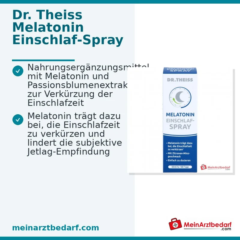 Dr. Theiss Melatonin Einschlaf-Spray Melatonin / Passionsblumenextrakt Mundspray, 50 ml