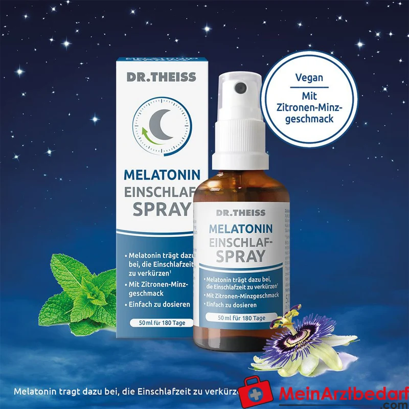 Dr. Theiss Melatonin Einschlaf-Spray Melatonin / Passionsblumenextrakt Mundspray, 30 ml