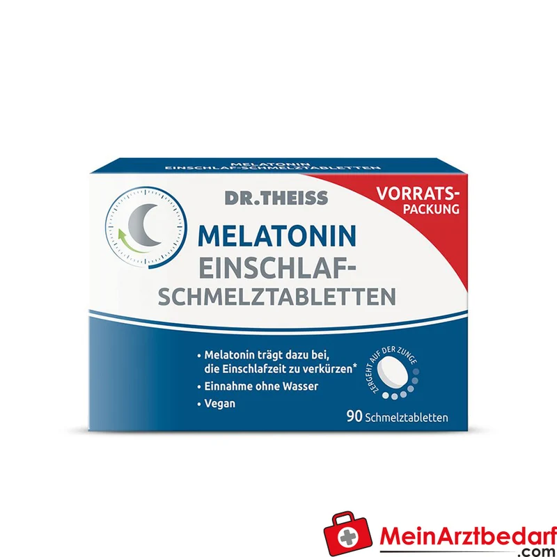 Dr. Theiss Melatonin Einschlaf-Schmelztabletten 1 mg, 90 St.