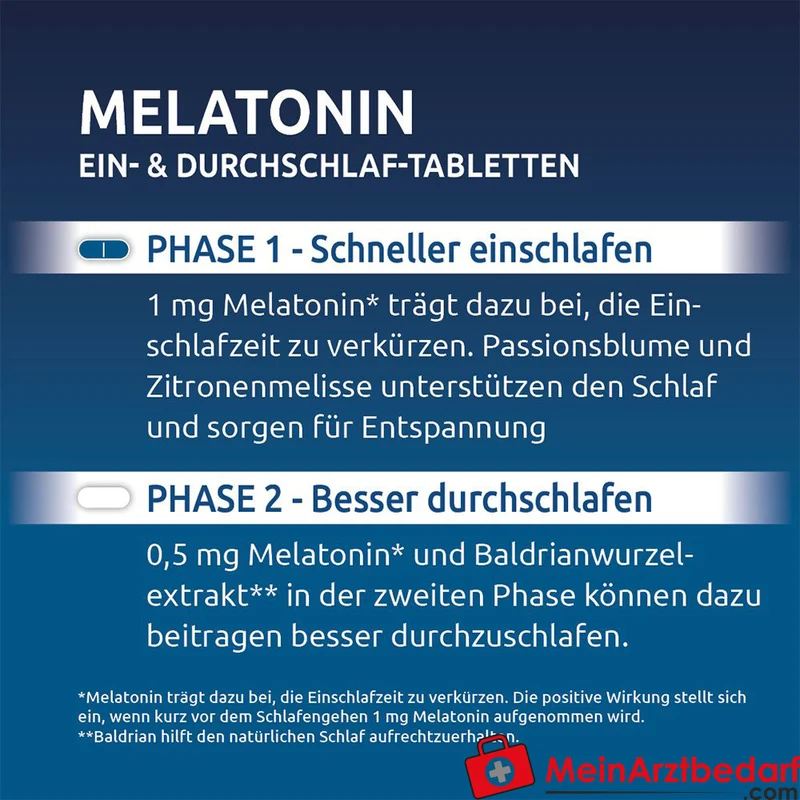 Dr. Theiss Ein- & Durchschlaf-Tabletten Melatonin 1,5 mg Tabletten 15 Stück