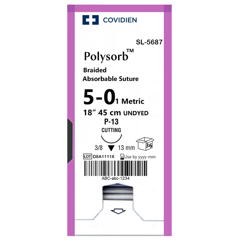 Polysorb 5-0 45cm SL5687 36 stuks