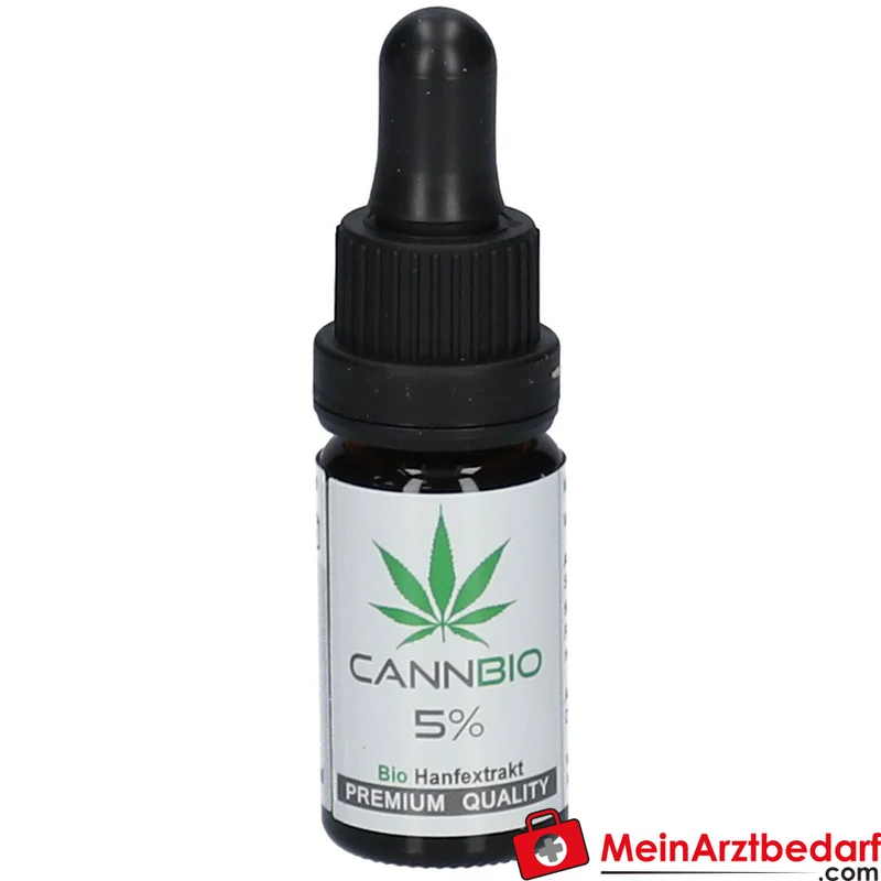 CANNBIO CBD 5% Cannabidiol Bio Hanf Vollextrakt Tropfen, 10 ml