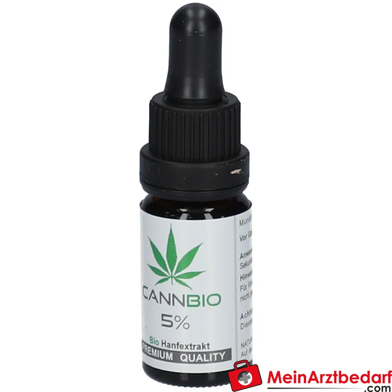 CANNBIO CBD 5% Cannabidiol Bio Hanf Vollextrakt Tropfen, 10 ml
