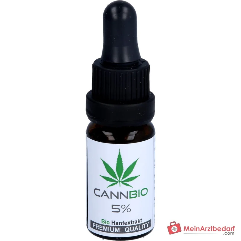 CANNBIO CBD 5% Cannabidiol Bio Hanf Vollextrakt Tropfen, 10 ml