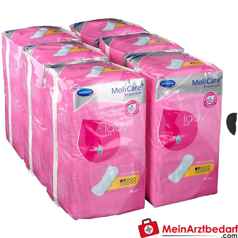 MoliCare Premium lady 1,5 Tropfen Damenbinden für sehr leichte bis mittlere Blasenschwäche