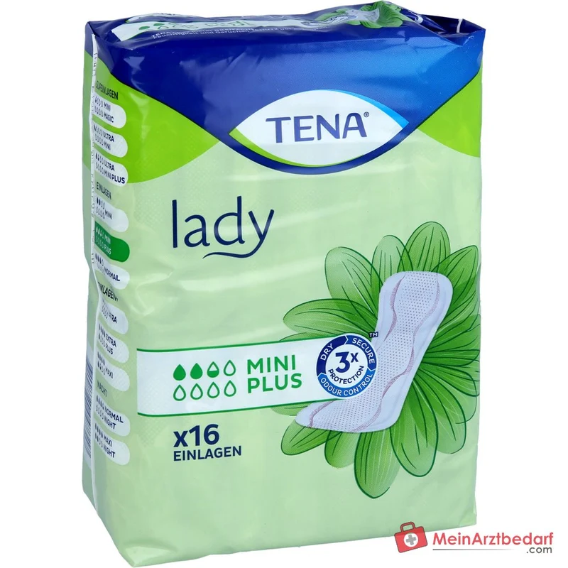 TENA Lady Mini Plus Inkontinenz-Einlagen 160 Stück (10×16)