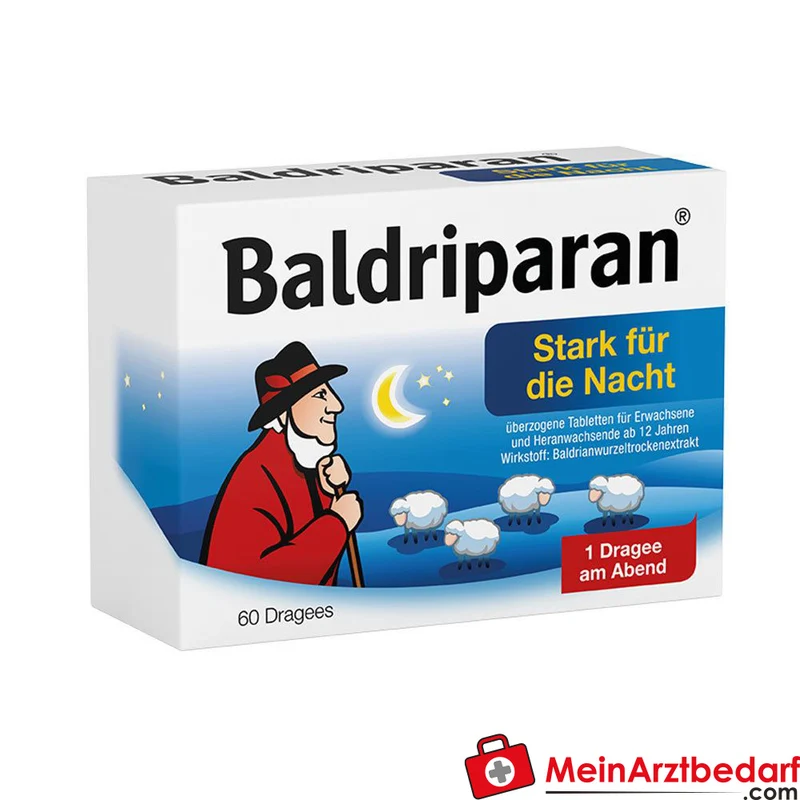 Baldriparan Stark für die Nacht Baldrianwurzel-Trockenextrakt 441,35 mg Dragees