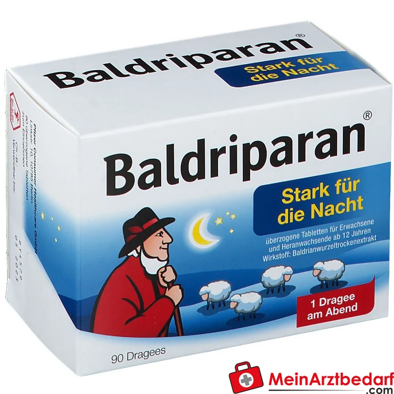 Baldriparan Stark für die Nacht 441,35 mg Baldrianwurzel‑Trockenextrakt Dragees