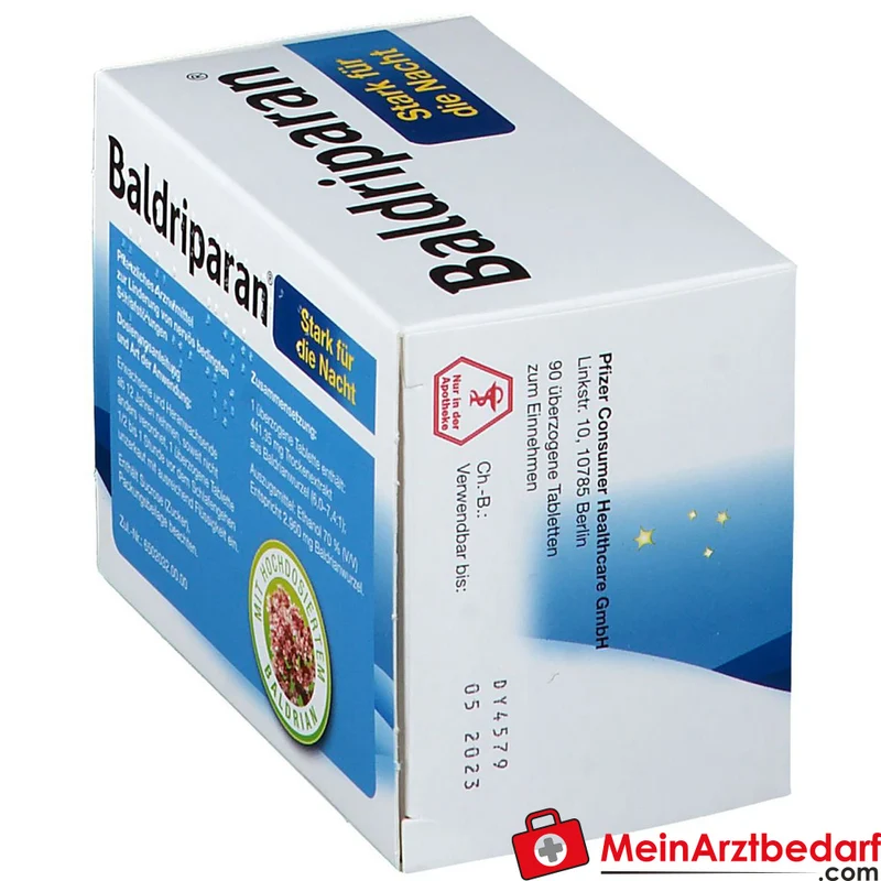 Baldriparan Stark für die Nacht 441,35 mg Baldrianwurzel‑Trockenextrakt Dragees