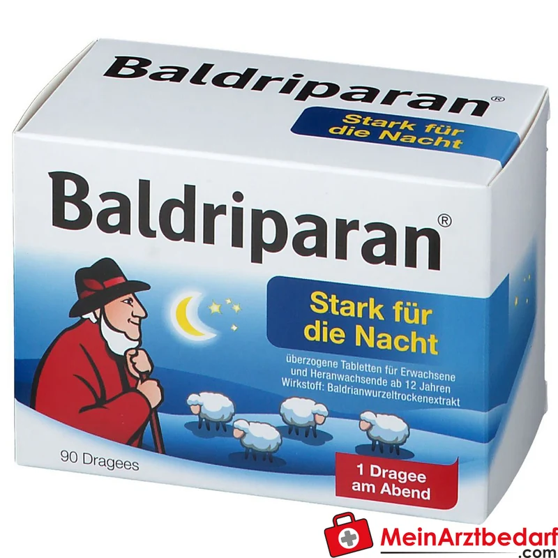 Baldriparan Stark für die Nacht 441,35 mg Baldrianwurzel‑Trockenextrakt Dragees
