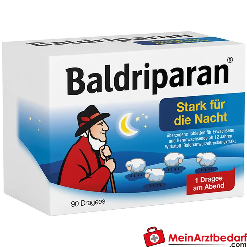 Baldriparan Stark für die Nacht 441,35 mg Baldrianwurzel‑Trockenextrakt Dragees