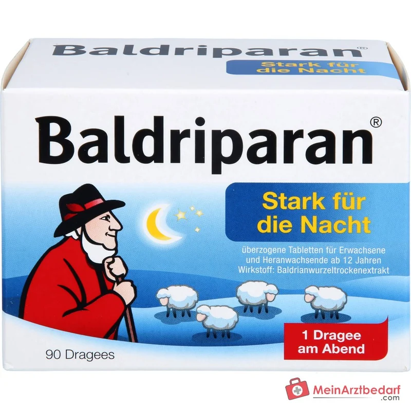 Baldriparan Stark für die Nacht 441,35 mg Baldrianwurzel‑Trockenextrakt Dragees