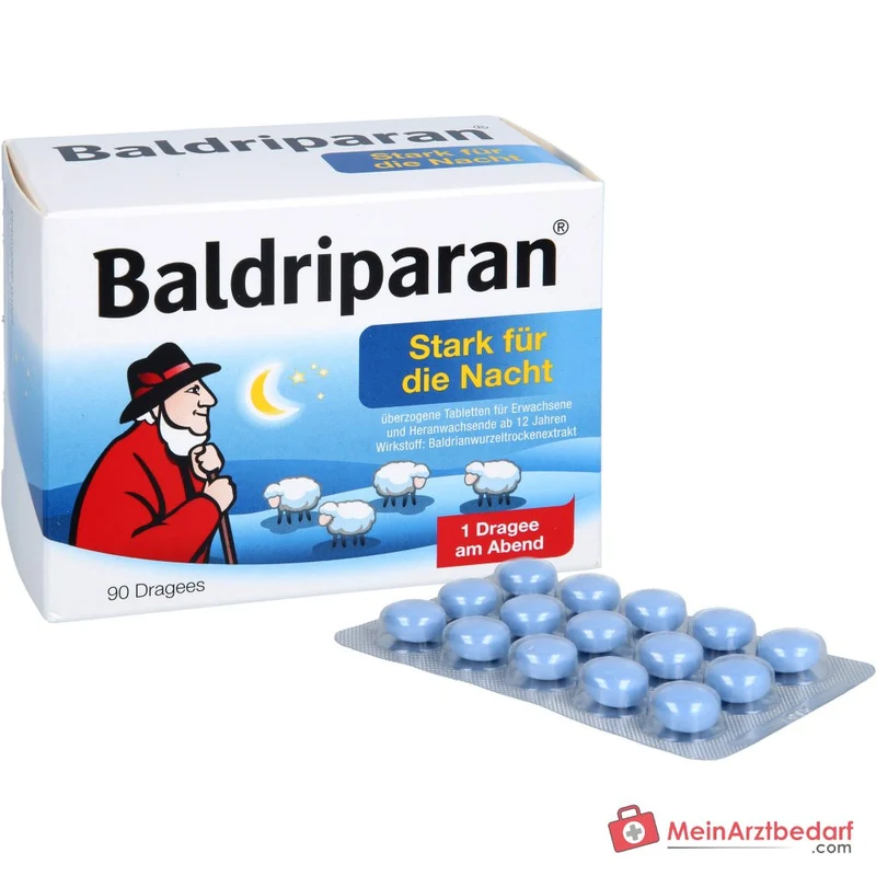 Baldriparan Stark für die Nacht 441,35 mg Baldrianwurzel‑Trockenextrakt Dragees