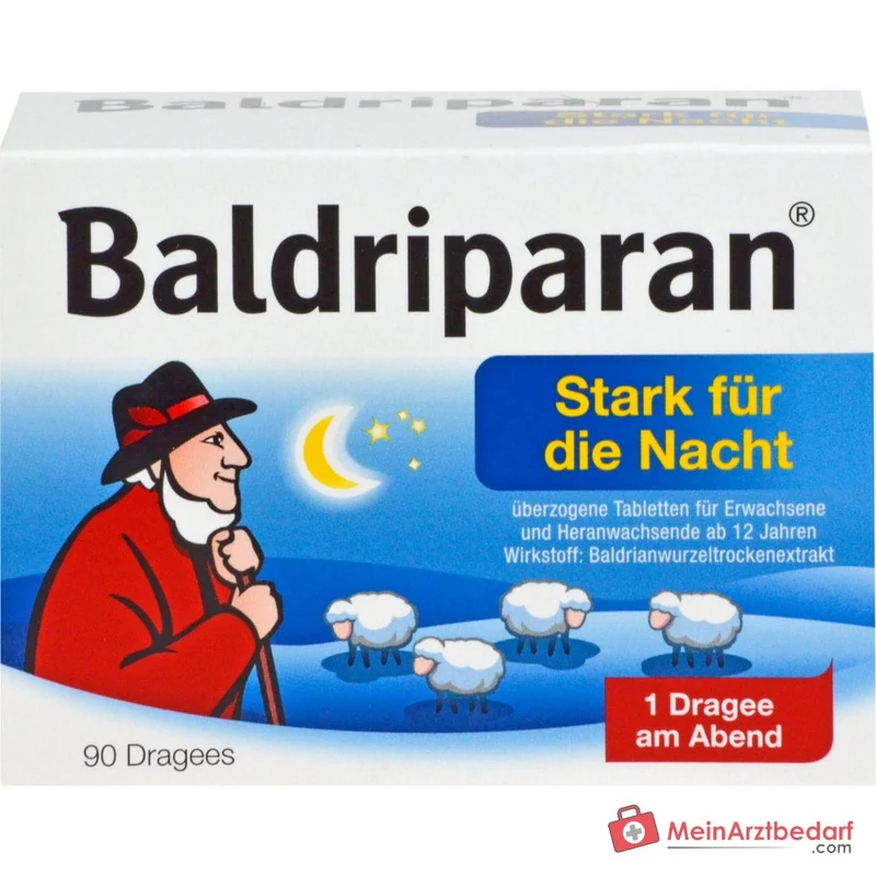 Baldriparan Stark für die Nacht 441,35 mg Baldrianwurzel‑Trockenextrakt Dragees
