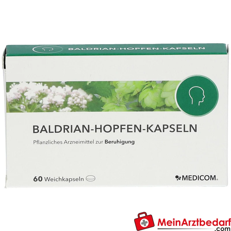 Baldrian‑Hopfen Kapseln (Baldrian & Hopfen) pflanzliches Arzneimittel, 60 St.