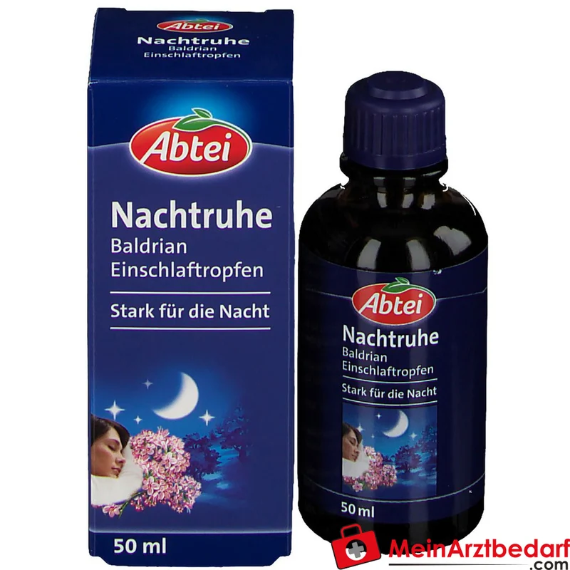 Abtei Nachtruhe Baldrian Einschlaftropfen Baldriantinktur Tropfen, 50 ml