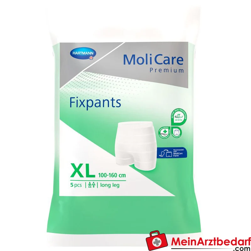 MoliCare Fixpants Long Leg Fixierhose Gr. XL extra lange Beinansätze waschbar bis 50×