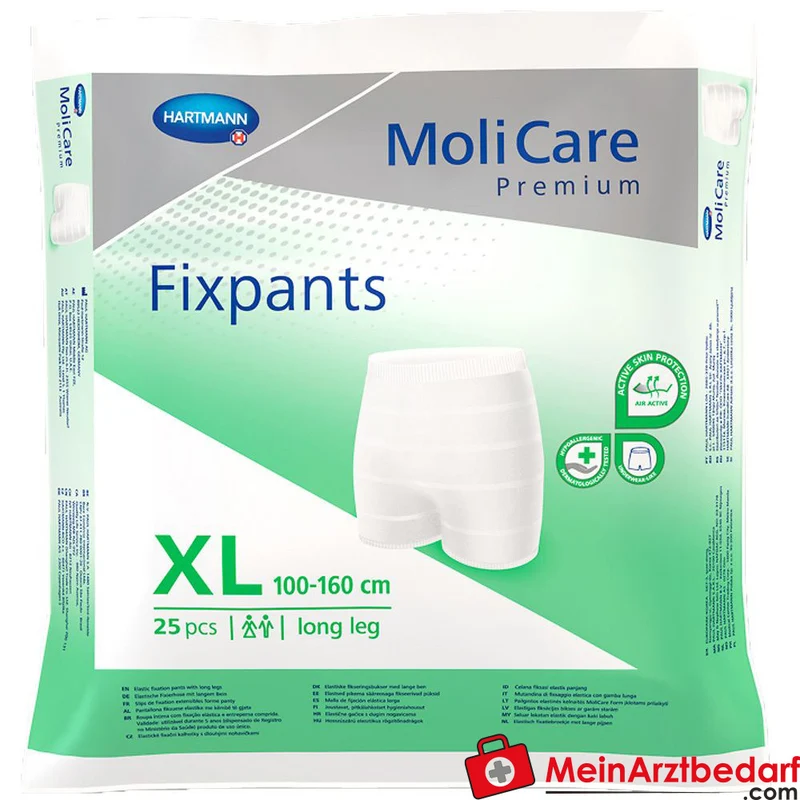 MoliCare Fixpants Long Leg Fixierhose Gr. XL extra lange Beinansätze waschbar bis 50×