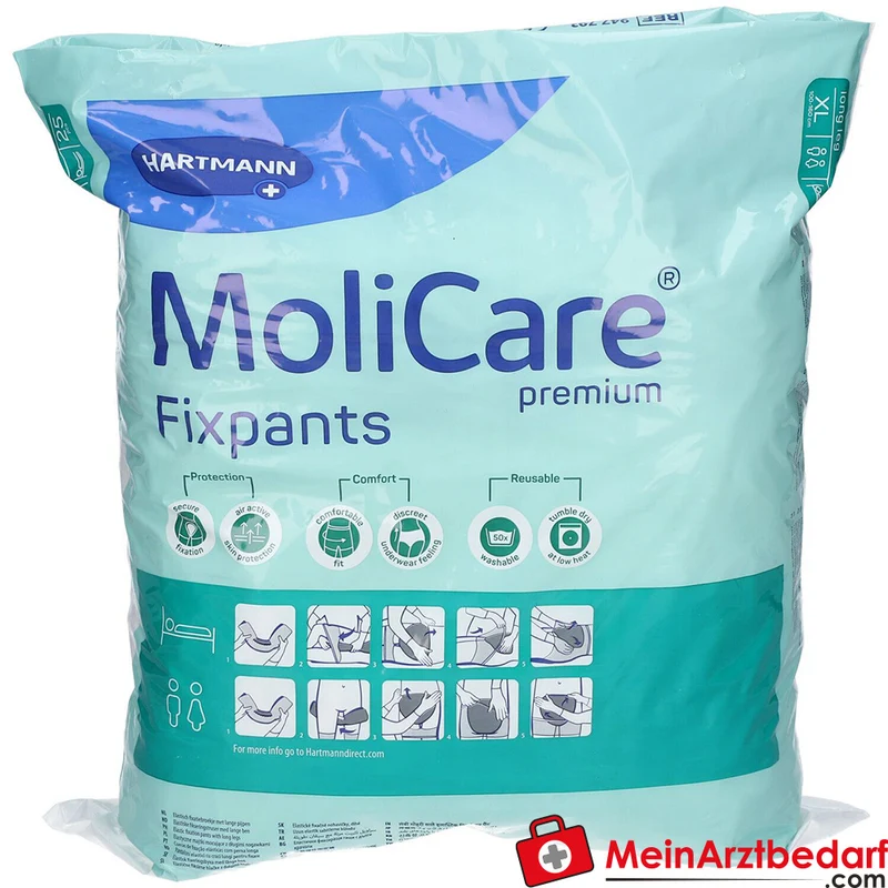 MoliCare Fixpants Long Leg Fixierhose Gr. XL extra lange Beinansätze waschbar bis 50×