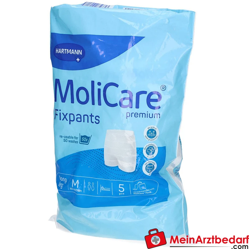 MoliCare Premium Fixpants long leg Fixhose Gr. M mit langen Beinansätzen, elastisch und hautfreundlich
