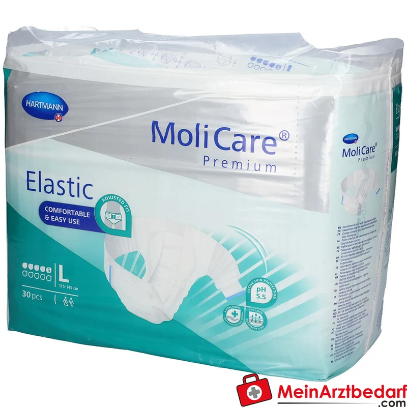 MoliCare Premium Elastic Inkontinenz-Slip 5 Tropfen Größe L 30 Stück