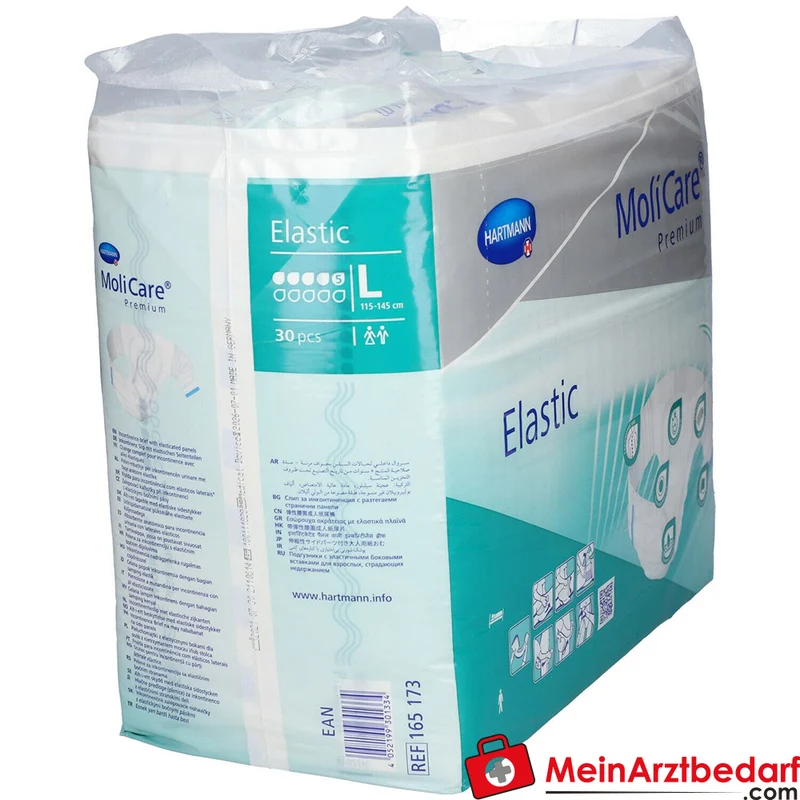MoliCare Premium Elastic Inkontinenz-Slip 5 Tropfen Größe L 30 Stück