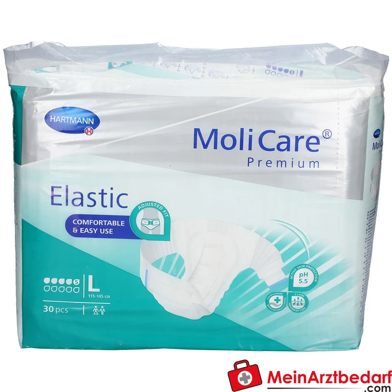 MoliCare Premium Elastic Inkontinenz-Slip 5 Tropfen Größe L 30 Stück