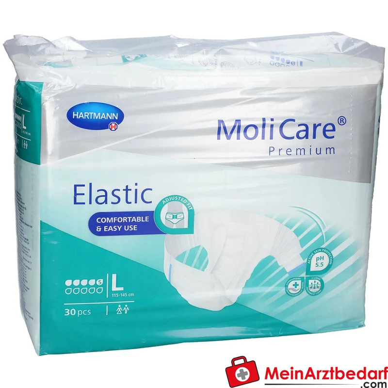 MoliCare Premium Elastic Inkontinenz-Slip 5 Tropfen Größe L 30 Stück