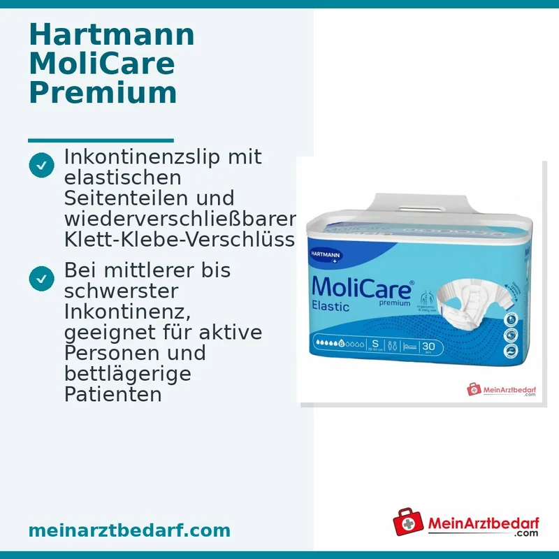MoliCare Premium Elastic Inkontinenz-Slip 5 Tropfen Größe L 30 Stück