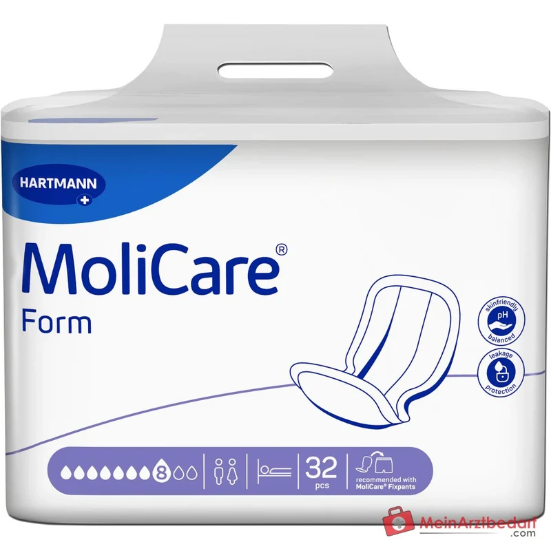 PAUL HARTMANN MoliCare Form 8 Tropfen Inkontinenzvorlagen, 128 St.