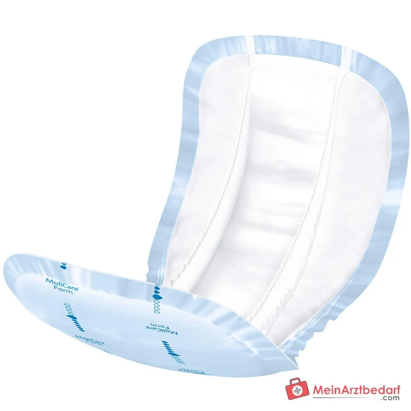 Hartmann MoliCare Form 6 Tropfen Inkontinenzvorlagen mit Folienrückseite, 128 Stück (4 x 32 Stück)