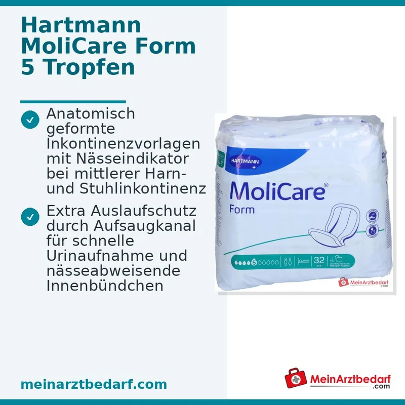 MoliCare Form 5 Tropfen Extra Inkontinenzvorlage mittlere Saugkraft