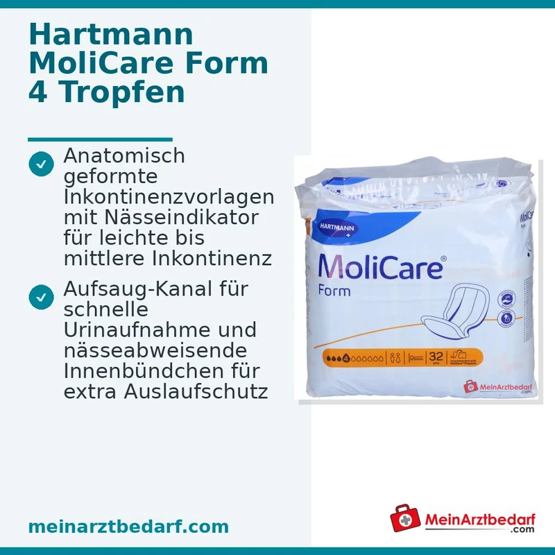 MoliCare Form Normal plus 4 Tropfen Inkontinenzeinlage geschlechtsneutral