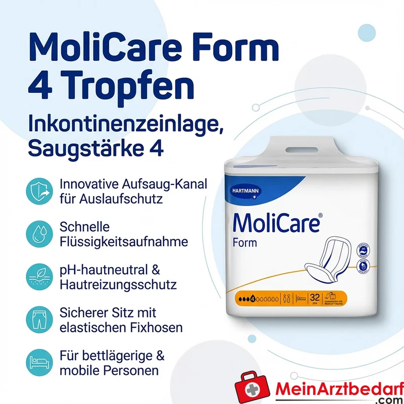 MoliCare Form 4 Tropfen Inkontinenzeinlage Saugstärke 4