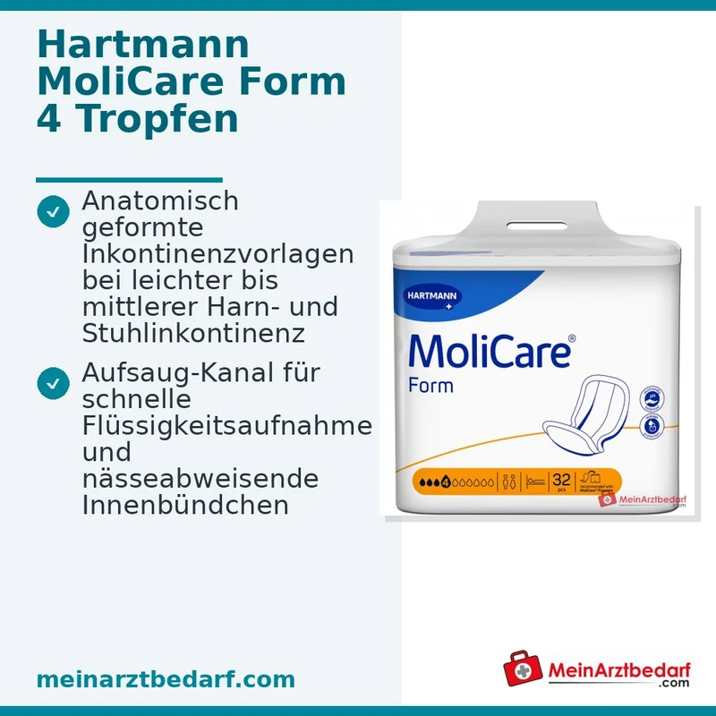 MoliCare Form 4 Tropfen Inkontinenzeinlage Saugstärke 4