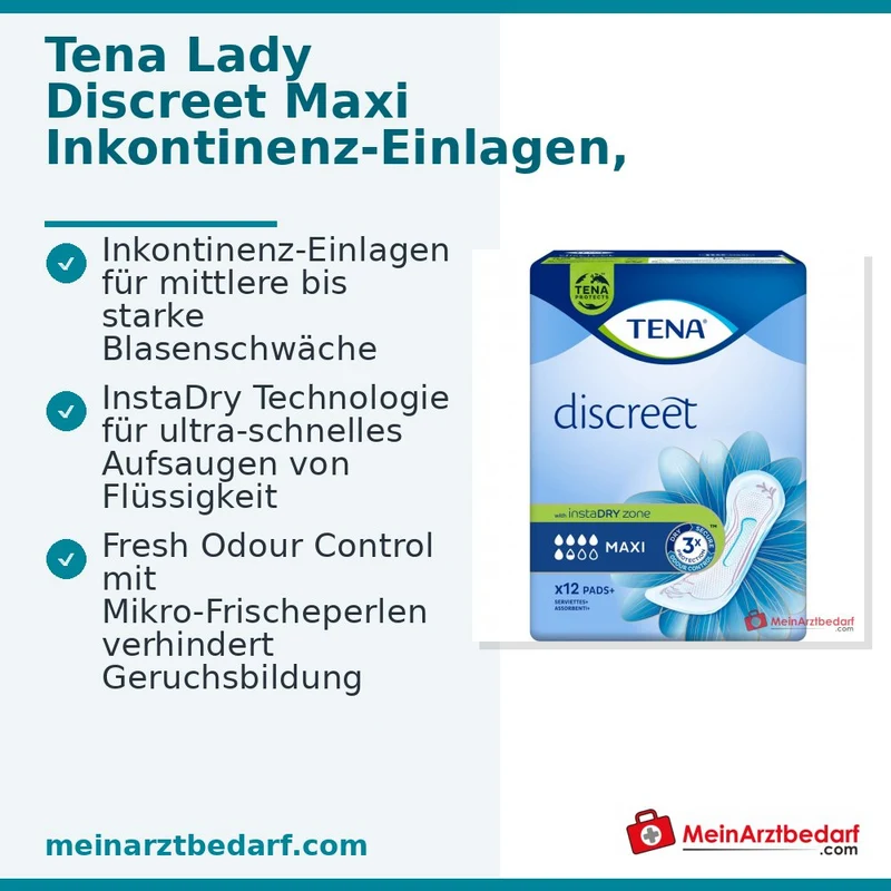 Tena Lady Discreet Maxi Inkontinenzeinlagen, 144 St.