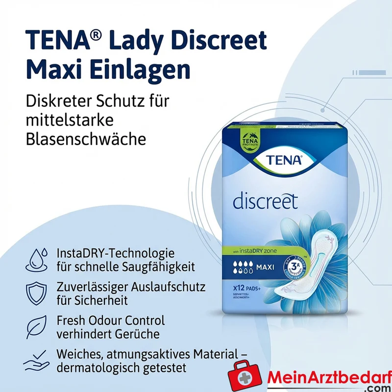 Tena Lady Discreet Maxi Inkontinenzeinlagen, 144 St.