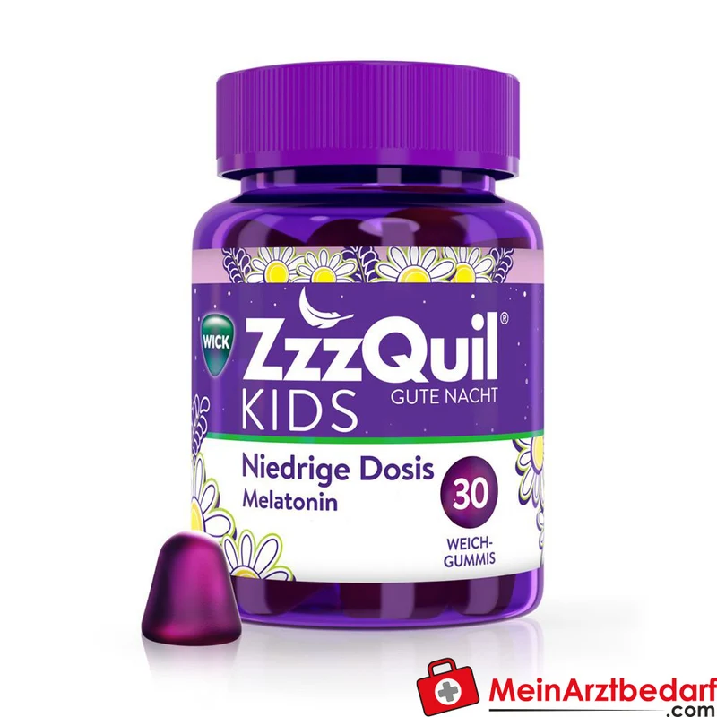 WICK ZzzQuil Gute Nacht Kids Melatonin 1 mg Weichgummis 30 Stück