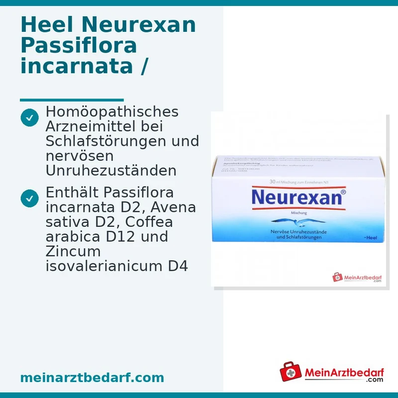 Neurexan Tropfen homöopathisches Arzneimittel bei Schlafstörungen und nervöser Unruhe, 100 ml