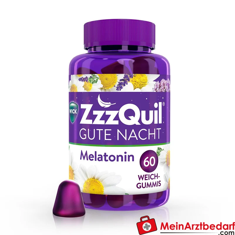 WICK ZzzQuil Gute Nacht Melatonin 1 mg Weichgummis 30 Stück