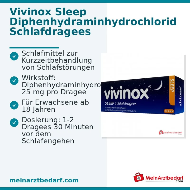 Vivinox Sleep Schlafdragees 20 Stück, 20 Stk.