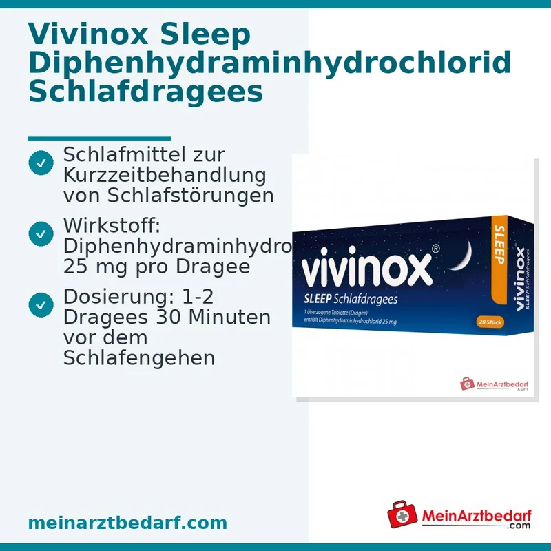 Vivinox Sleep Schlafdragees 20 Stück, 20 Stk.