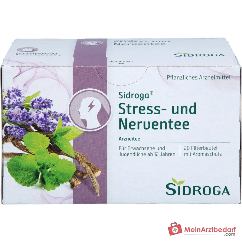 Sidroga Stress- und Nerventee Arzneiteebeutel, 20 x 2 g