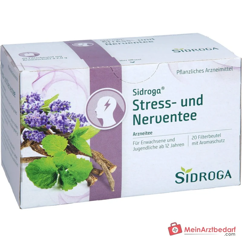 Sidroga Stress- und Nerventee Arzneiteebeutel, 20 x 2 g