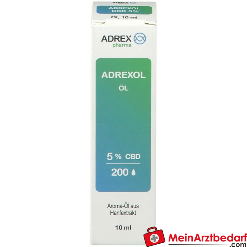 Adrexol CBD 5% Cannabidiol Aroma-Öl Tropfen, 10 ml