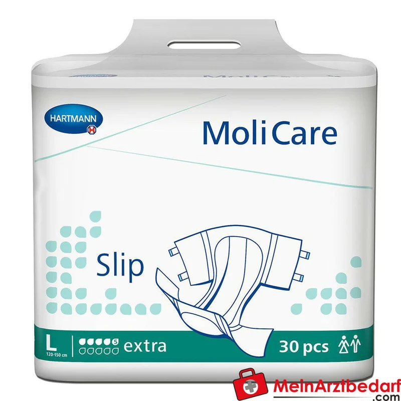 MoliCare Slip extra Gr. L (120–150 cm) Inkontinenz-Slip, 3‑lagiger Saugkern