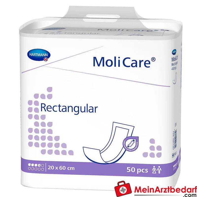 MoliCare Rectangular Einlagen 4 Tropfen 20 x 60 cm 20 Stück